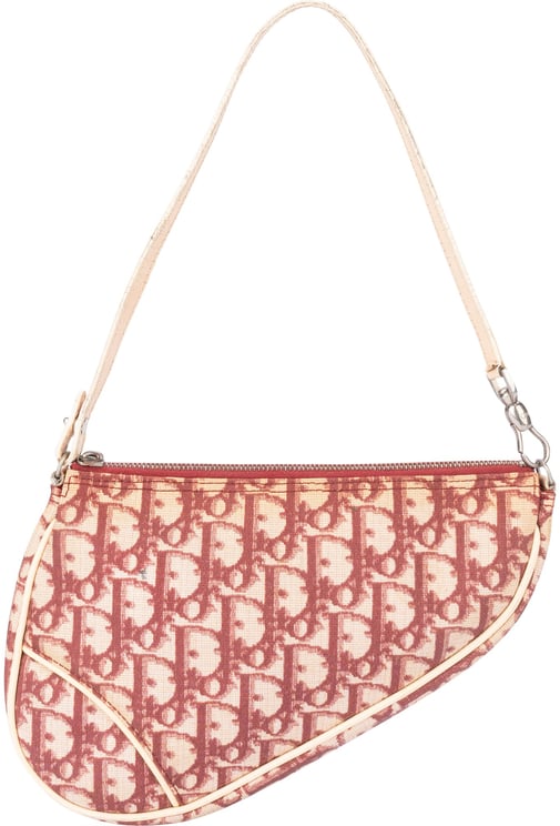 Dior Christian Dior Trotter Monogram Mini Saddle Handbag
