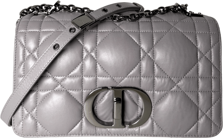 Dior Dior Medium Check Bag Dark Grey / very good