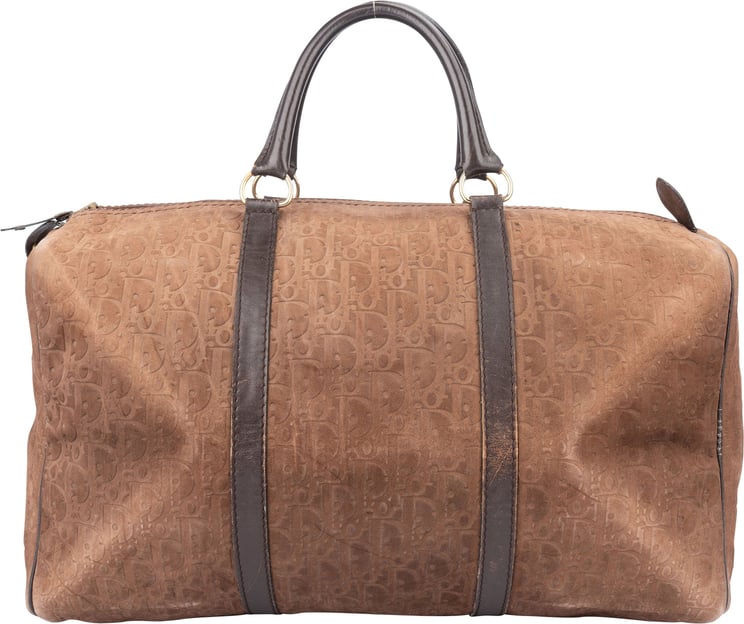 Dior Christoan Dior Leather Monogram Boston 40 Duffle Bag