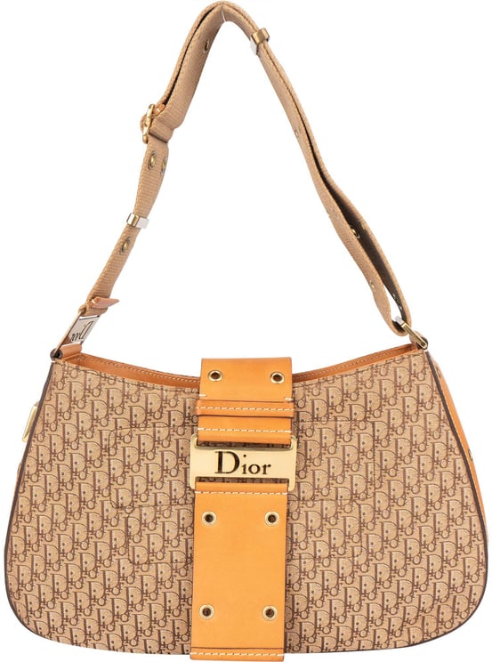 Dior Christian Dior Trotter Monogram Street Chic Shoulder Bag