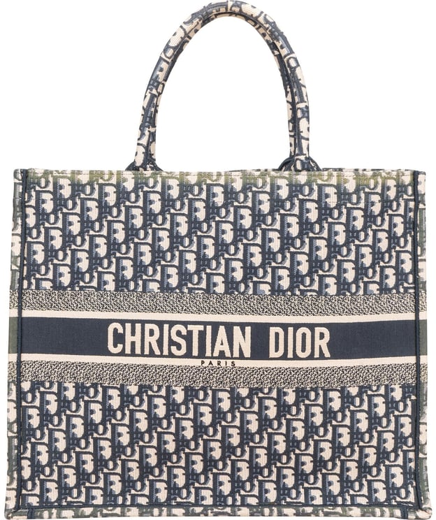 Dior Christian Dior Trotter Monogram Jacquard Monogram Book Tote Handbag