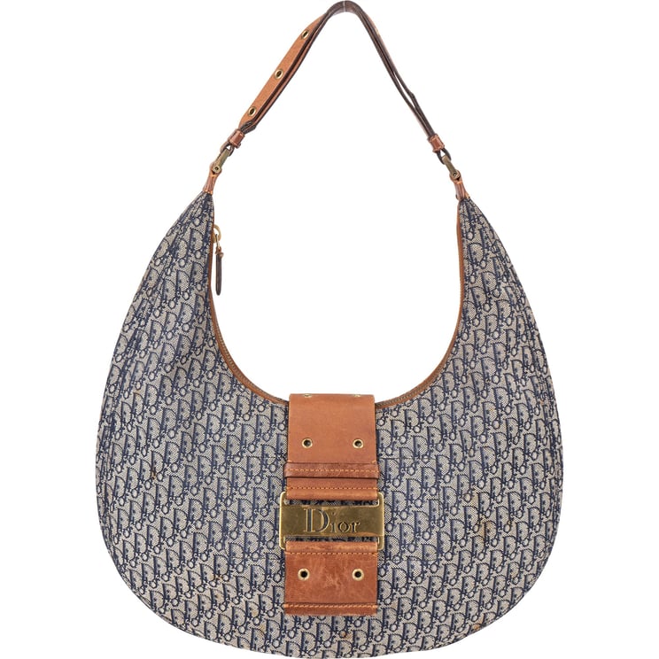 Dior Christian Dior Trotter Monogram Hobo Bag