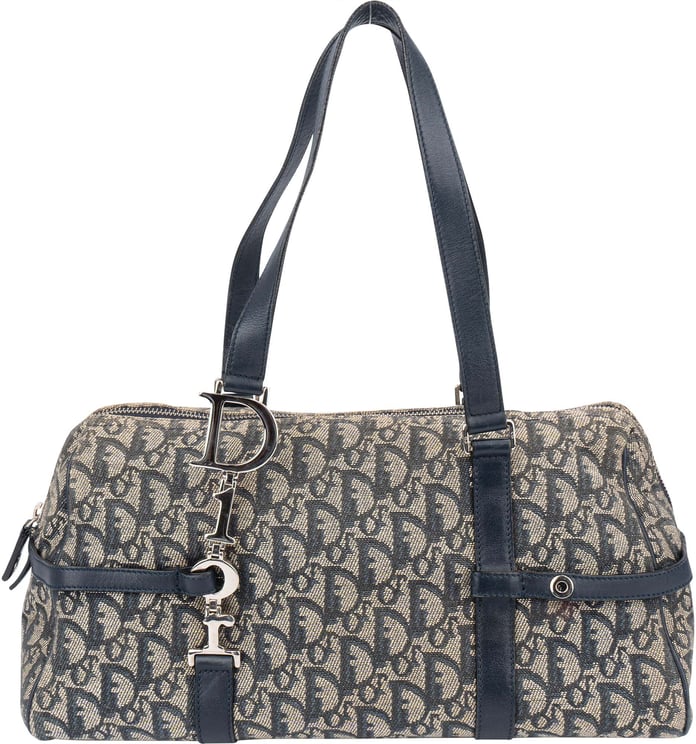 Dior Christian Dior Trotter Monogram Boston Handbag