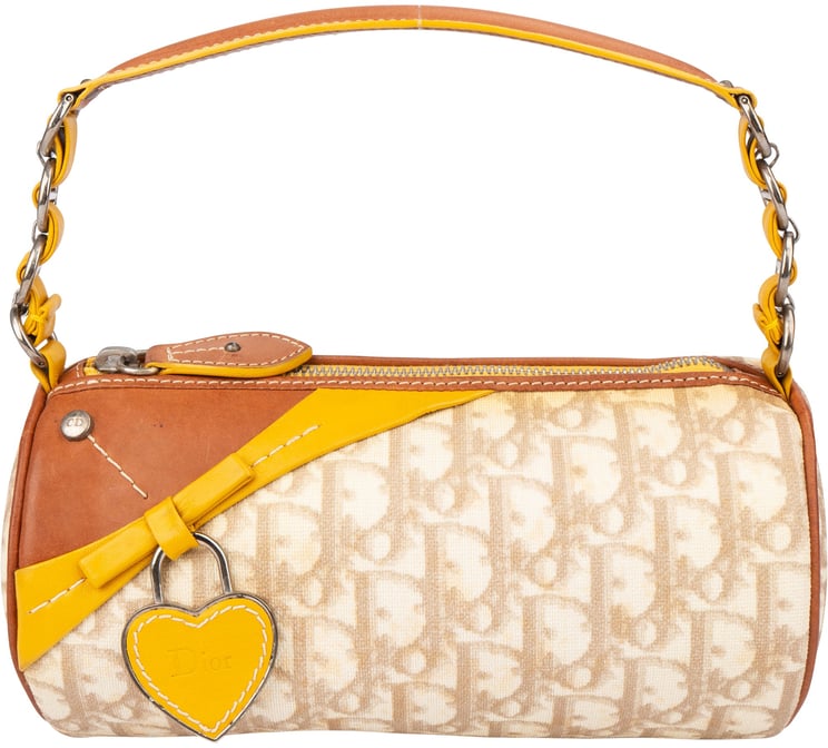 Dior Christian Dior Trotter Monogram Lovely Bowling Handbag