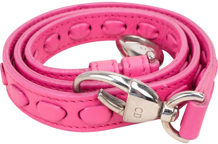 Dior Christian Dior Pink Leather Lady Dior Bags Strap