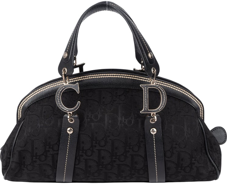 Dior Christian Dior Trotter Monogram Diorissimo Handbag