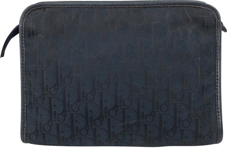 Dior Christian Dior Satin Trotter Monogram Clutch
