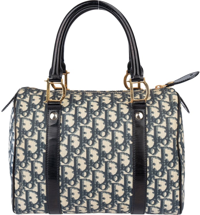 Dior Christian Dior Trotter Monogram Boston Handbag