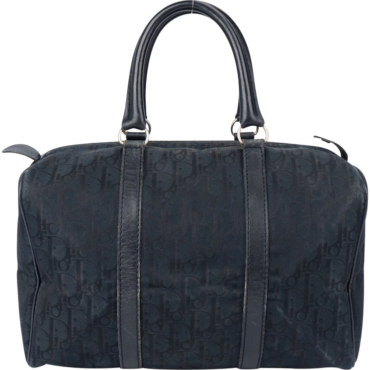 Dior Christian Dior Satin Trotter Monogram Boston 30 Handbag
