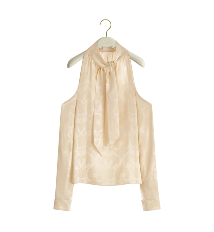 Dior Sleeveless Shirt With Long Detached Sleeves And High Neckline
