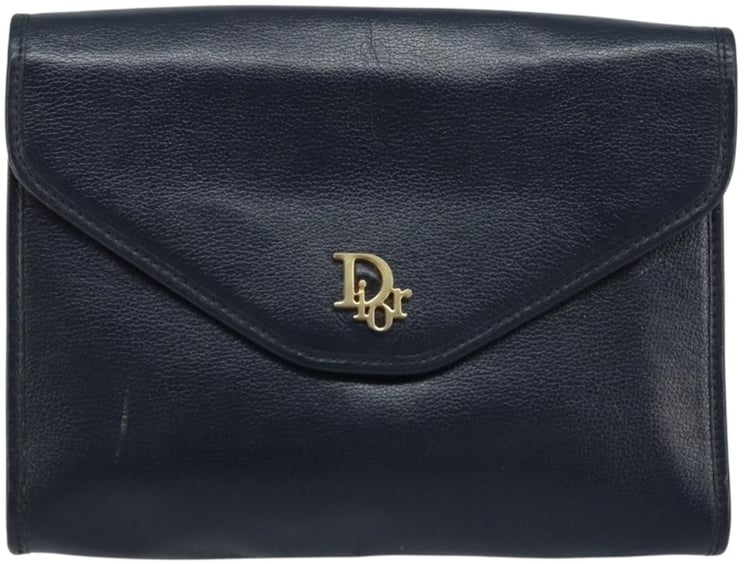 Dior Christian Dior Vintage Chain Envelope Flap Bag Honeycomb Coated Canvas Small