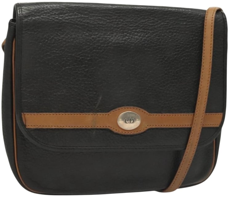 Dior Christian Dior Vintage Trotter Crossbody Bag Leather