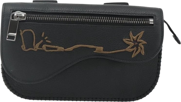 Dior Christian Dior Saddle Pouch Belt Leather