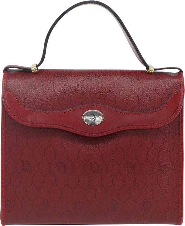 Dior Christian Dior Vintage Honeycomb Flap Canvas and Leather
