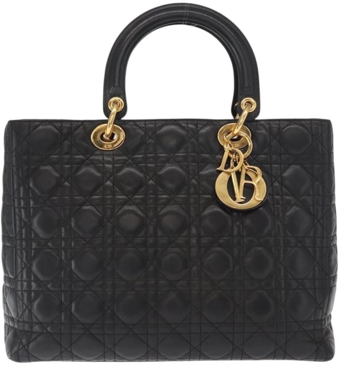 Dior Christian Dior Lady Dior Bag Leather Large