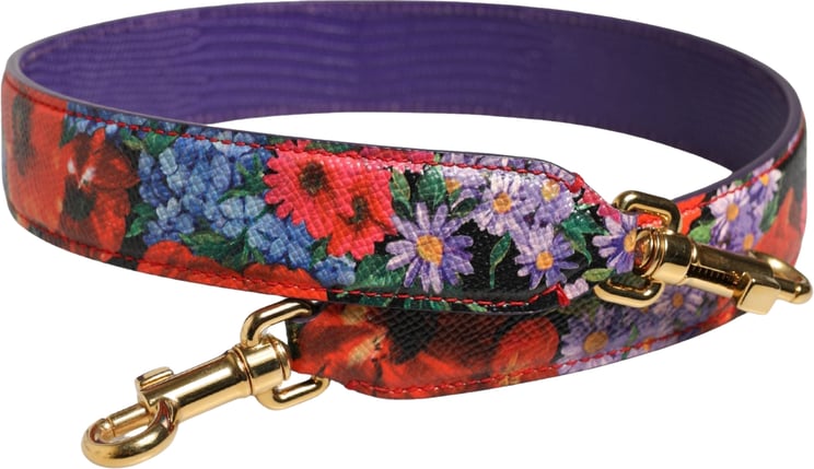 Dolce & Gabbana Dolce & Gabbana Multicolor Floral Leather Bag Accessory Shoulder Strap