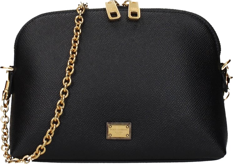 Dolce & Gabbana Dolce & Gabbana Black Leather Shoulder Bag