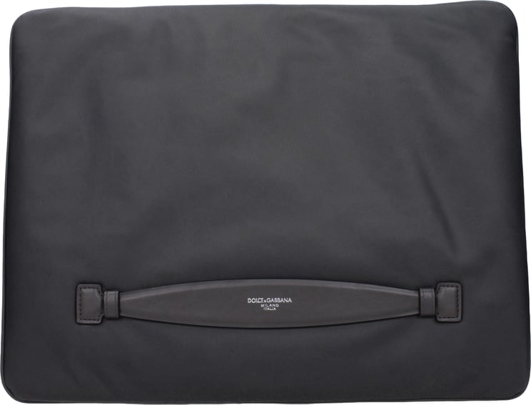 Dolce & Gabbana Dolce & Gabbana Gray Fabric Clutch Bag
