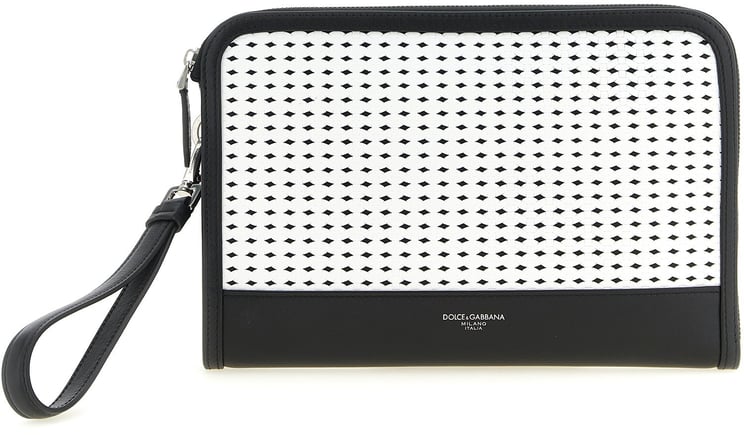 Dolce & Gabbana Dolce & Gabbana Bicolor Calfskin Clutch Bag