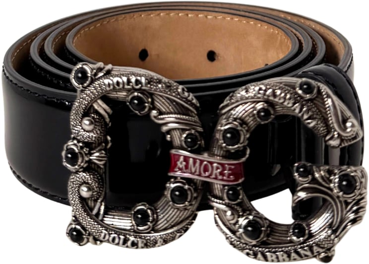 Dolce & Gabbana Dolce & Gabbana Amore Belt Size 95 Black