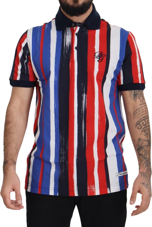 Dolce & Gabbana Dolce & Gabbana Multicolor Cotton Polo Top T-shirt