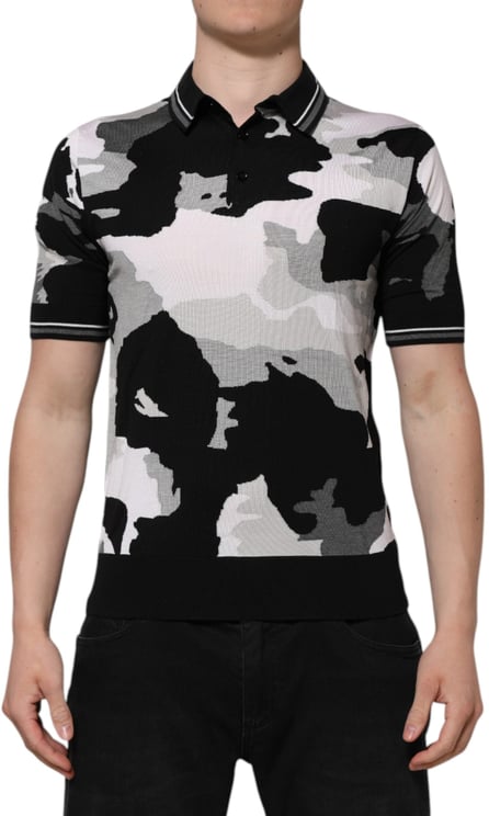 Dolce & Gabbana Dolce & Gabbana Multicolor Camouflage Collared Polo T-shirt