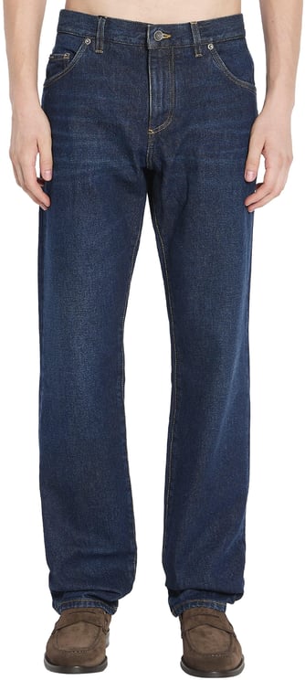 Dolce & Gabbana Denim straight jeans with plaque