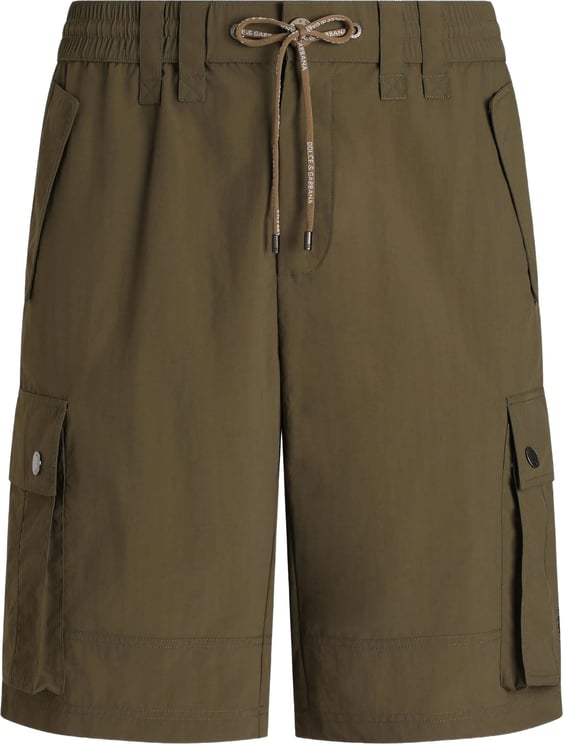 Dolce & Gabbana Mid-Length Black Polyamide Cargo Utility Shorts