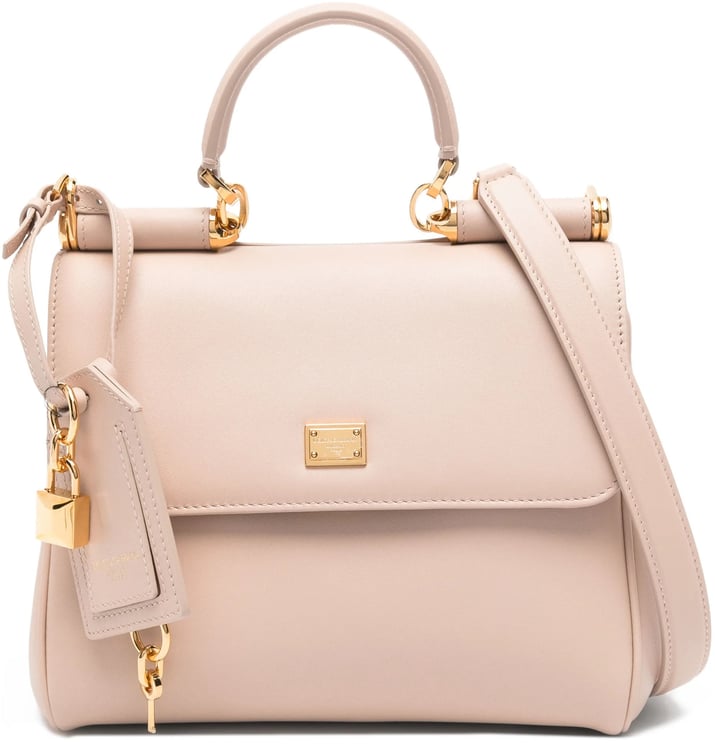 Dolce & Gabbana Neutrals Vit. Plonge Structured Leather Handbag