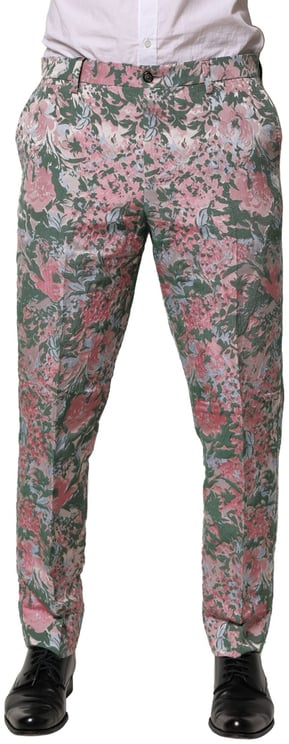 Dolce & Gabbana Dolce & Gabbana Multicolor Floral Jacquard Pants