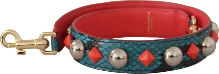 Dolce & Gabbana Dolce & Gabbana Green Crystals Leather Bag Shoulder Strap