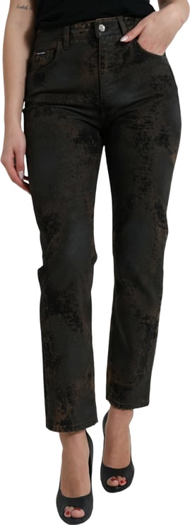 Dolce & Gabbana Dolce & Gabbana Brown BOYFRIEND Mid Waist Cotton Denim Jeans