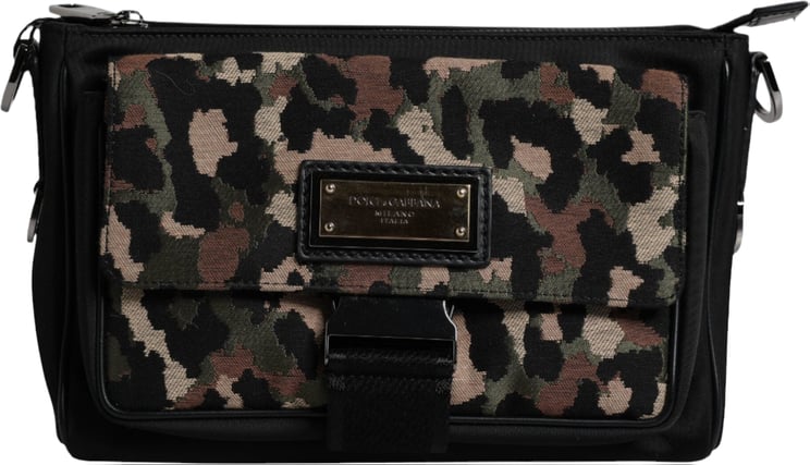 Dolce & Gabbana Dolce & Gabbana Multicolor Leopard Jacquard Crossbody Bag