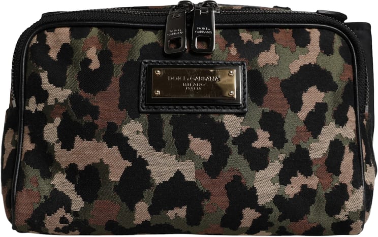Dolce & Gabbana Dolce & Gabbana Multicolor Leopard DG Logo Belt Waist Fanny Pack Bag
