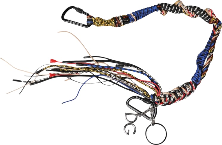 Dolce & Gabbana Dolce & Gabbana Multicolor Braided Rope Logo Bag Shoulder Strap