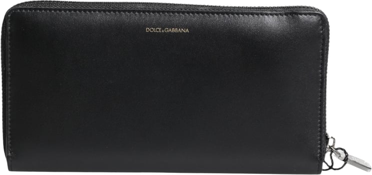 Dolce & Gabbana Dolce & Gabbana Black Blue Exotic Leather Embossed Continental Wallet