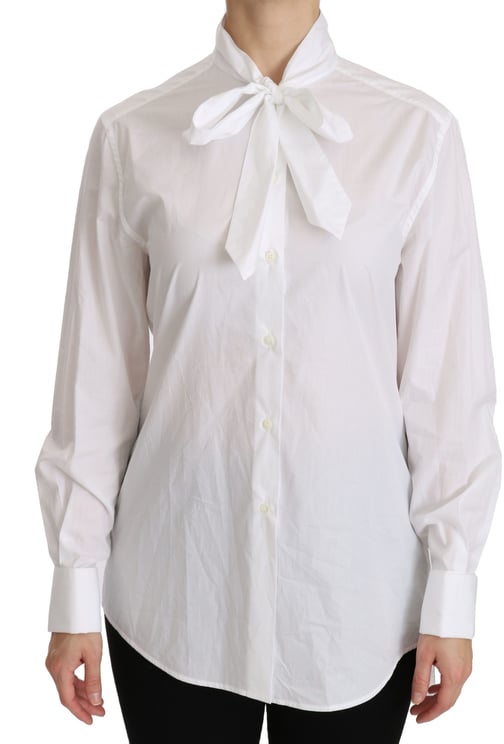 Dolce & Gabbana Dolce & Gabbana White Turtle Neck Long Sleeve Polo Shirt