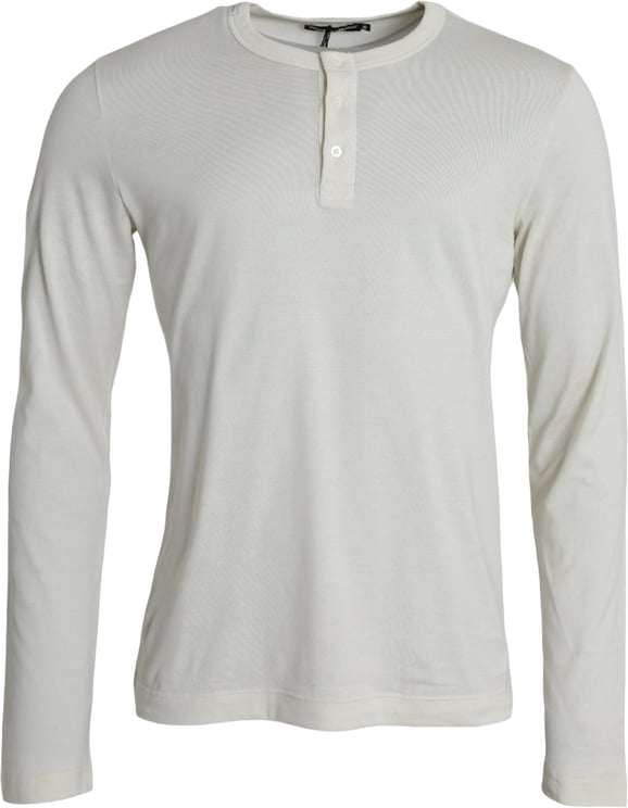 Dolce & Gabbana Dolce & Gabbana White Cotton Long Sleeve T-Shirt