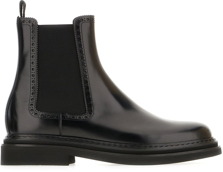 Dolce & Gabbana Dolce&gabbana Black leather ankle boots