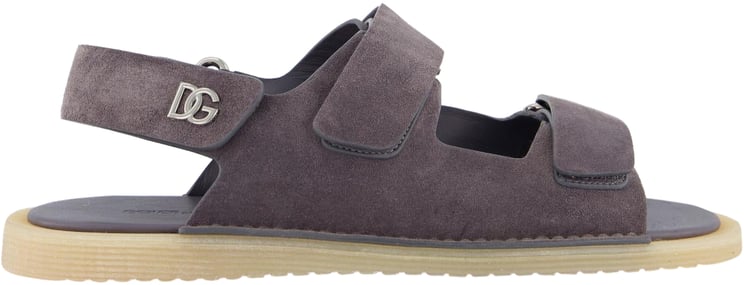 Dolce & Gabbana Heren Strap Sandal Grijs