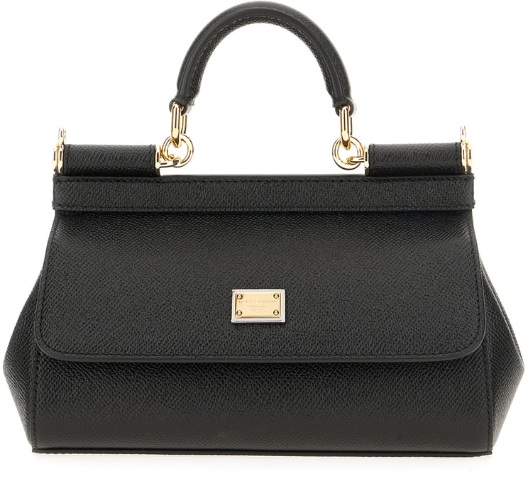Dolce & Gabbana Dolce&gabbana Black leather small Sicily handbag