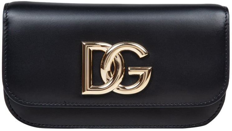 Dolce & Gabbana Dolce & gabbana 3.5 leather shoulder bag with dg logo