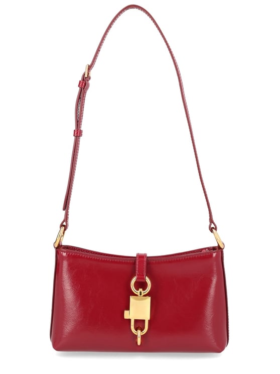 Dolce & Gabbana Neutrals Gold-Tone Lock Clasp Shoulder Bag