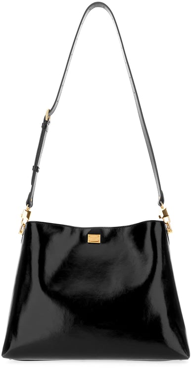 Dolce & Gabbana Dolce&gabbana Black leather large Vittoria shoulder bag
