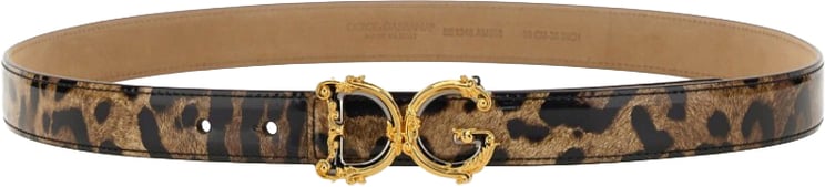 Dolce & Gabbana Leopard Print Belt