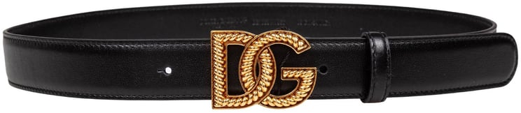 Dolce & Gabbana Dolce & gabbana black leather belt