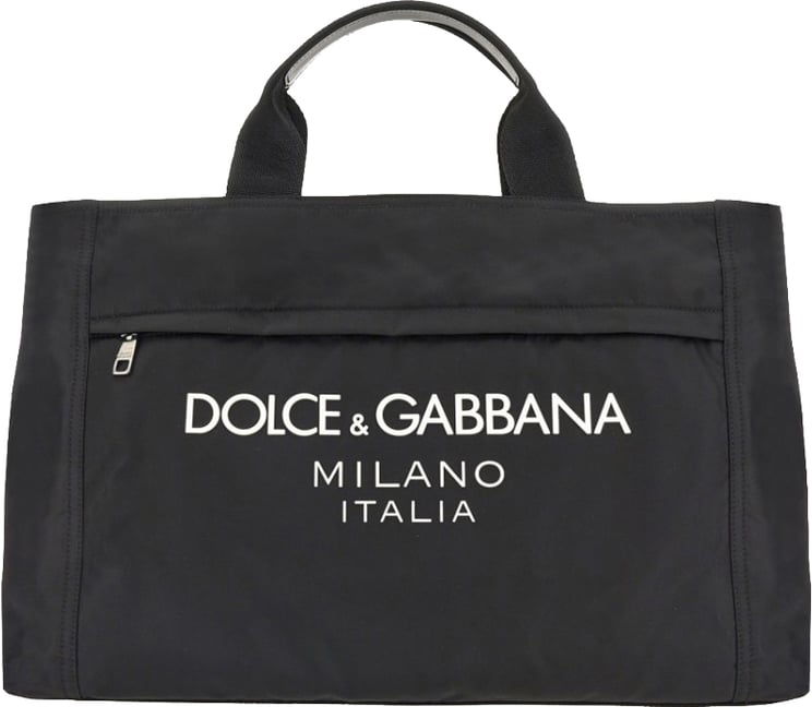 Dolce & Gabbana Borsone In Nylon Con Logo