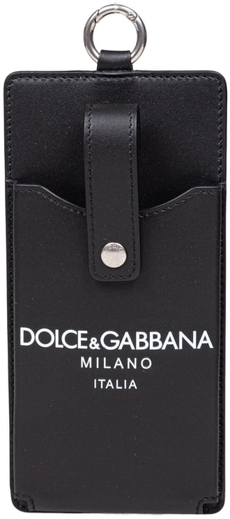 Dolce & Gabbana Dolce & gabbana leather cell phone holder with black logo