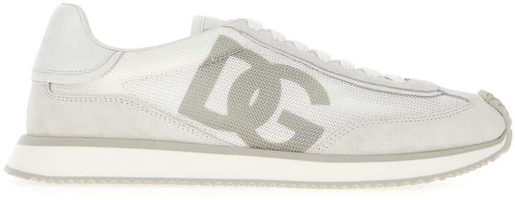 Dolce & Gabbana Dolce&gabbana Multicolor mesh and split leather Cushion sneakers