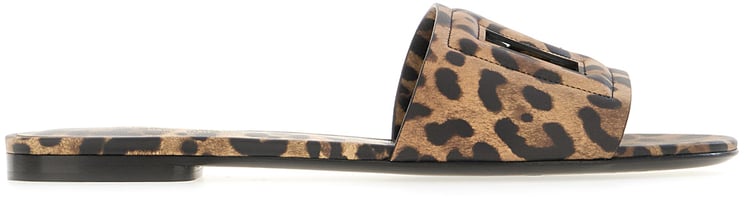 Dolce & Gabbana Dolce & Gabbana Printed leather slippers